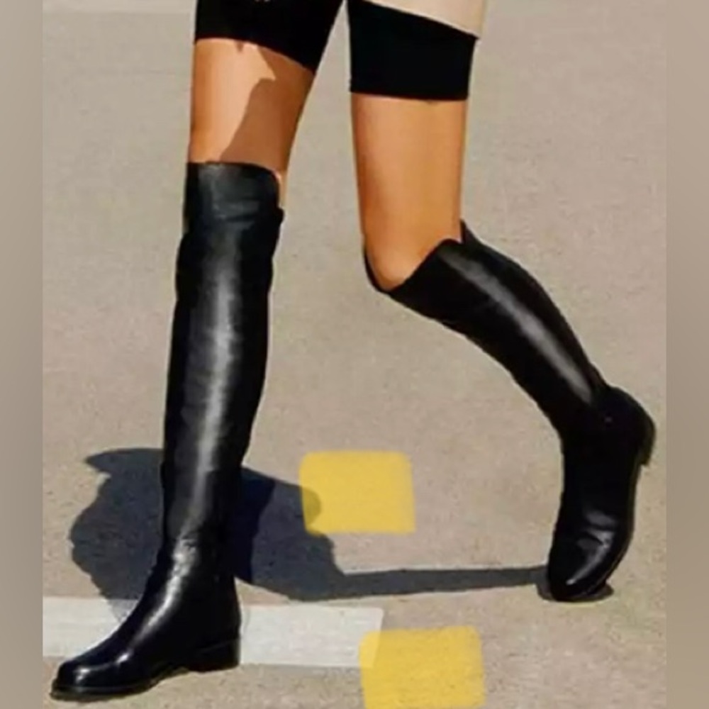 Stuart Weitzman Langdon OTK Boots, Sz 7.5